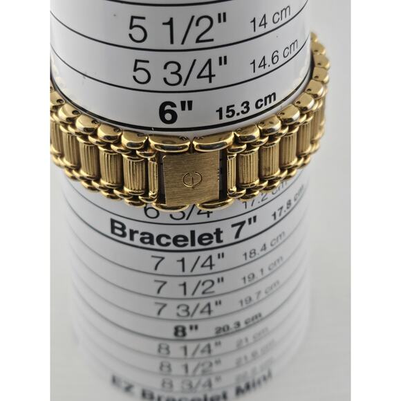 ELGIN Ladies gold tone rectangle case champagne dial - Picture 10 of 11